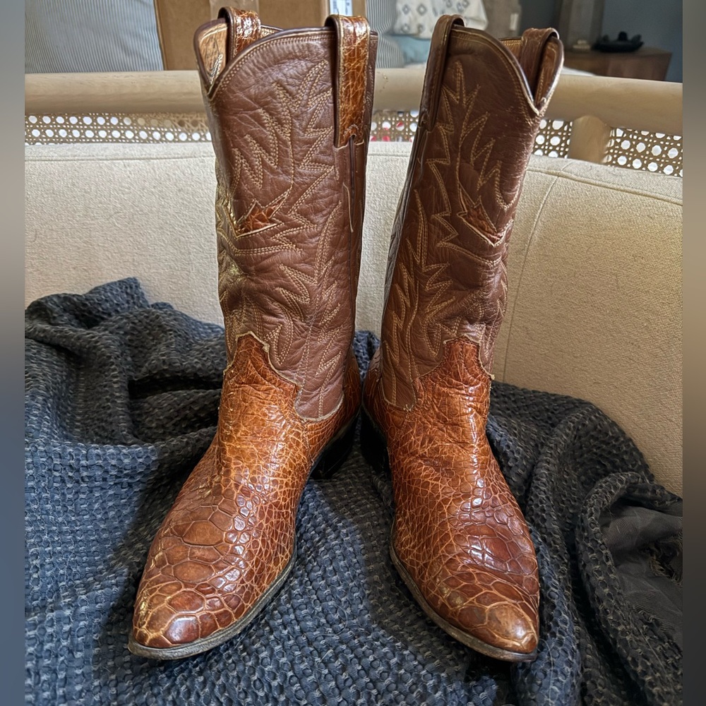 Justin’s sea turtle boots vintage size 7